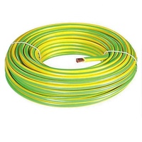 Câble à noyau unique de 5 mètres, 6, 10, 16, 25, 35, 50, 70, 95 mm et jaune, fil de terre en cuivre et vert