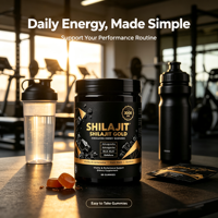 Vente en gros d'usine : Complément de Shilajit Naturel, Marque Privée, Gommes de Shilajit Pur de l'Himalaya