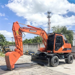 Excavatrice sur pneus d'occasion Doosan DH140W-7, capable de fonctionner de manière flexible dans les espaces restreints avec une faible consommation de carburant. - Product Image 5