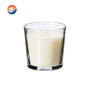 elegant best selling glass candle holder for home decoration Filling soybean wax