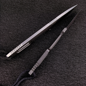 Couteau de camping multifonctionnel en acier D2, outil EDC de plein air à manche intégral, couteau de survie portable OEM pour la chasse et le bricolage - Product Image 2