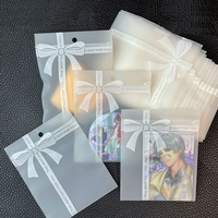 Sacs Ziplock givrés en gros en stock pour bonbons, biscuits, cosmétiques, bijoux, avec trou de suspension
