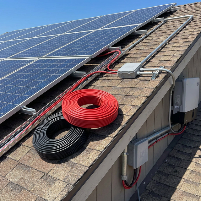 YueHua PV1-F 4mm XLPE Insulated Copper-Plated Silver PV Solar Cable with XLPO Jacket for Approved DC 0.6kV IP65