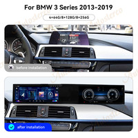 Reproductor Multimedia para Auto con Pantalla Dual de 21 Pulgadas, Carplay y Android para BMW Serie 3 F30 F31 4 F32 F34 F36, GPS, Navegación, Radio