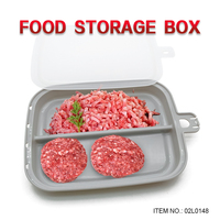 Boîte à lunch de bureau scolaire à double compartiment, conteneur alimentaire portable pour adultes, étui de préparation de repas pour ustensiles de cuisine