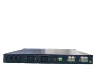 Commutateur de transfert statique intelligent (STS) industriel en métal 16A haute tension monophasé, montage en rack 19 pouces pour 220 VCA double coupure