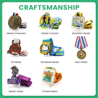 Placas Conmemorativas de Diseño Personalizado, Trofeos Metálicos con Logotipo Personalizado, Medallas con Caja de Regalo Personalizada