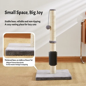 USMILEPET Nouvelles Idées de Produits Bois Sisal Gratte-Chat Géant Grattoir Arbre à Chat Gain de Place pour Grands Petits Chats d'Intérieur - Product Image 6