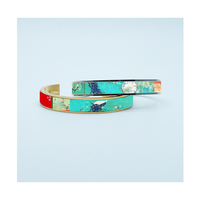 Conception personnalisée pour femmes unisexe Couple Bracelet Bracelet Bijoux Blanc Sublimation Cuir Cercle Charme Style De Mode