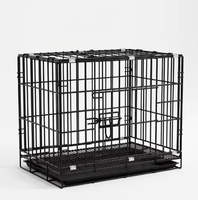 Cage à lapins pliable en métal massif avec grille de 2 cm et plateau en plastique, pour usage intérieur et extérieur, disponible en grandes et petites tailles, vente en gros