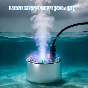 Nébuliseur pour aquarium, Fontaine à eau, Générateur de brouillard, Tête de nébulisation ultrasonique, Brumisateur pour rocaille et bonsaï, Pulvérisateur pour bassin et table basse - Product Image 1