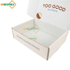 Tùy chỉnh món tráng miệng hộp các tông sóng Macaron Cookie Giấy gấp bao bì bưu phẩm vận chuyển Hộp quà tặng - Product Image 5