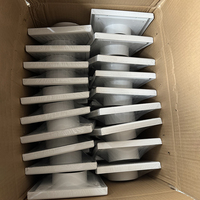 Grille d'aération carrée en plastique de 6 pouces résistante aux intempéries, couvercle de ventilation pour système HVAC, plastique résistant aux UV et anti-vieillissement