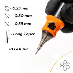 ขายส่ง <span class=keywords><strong>INKin</strong></span> Orange 16 ชิ้น/กล่อง 1RL Round Liner Long Taper เข็มสักลายแบบตลับมืออาชีพ พร้อมปลอกซิลิโคนนุ่ม - Product Image 4