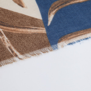 Pañuelo de Seda Satinada Ligero de 100 GSM para Mujer, 180x90cm, Estampado de Hojas de Doble Cara, Elegante y Suave, Chal de Moda - Product Image 5