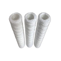 Filtre à eau industriel en coton PP/fibre de verre enroulé de 10, 20, 30, 40 pouces, 5 microns, pour sédiments