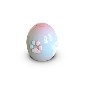 Benutzer definierte Haustier Asche Andenken Beerdigung Haushalts behälter Reiseroute Sarg Memorial Feuer bestattung Keramik Süße Pfote auf einem Ei Gradient Urne - Product Image 3
