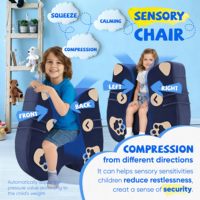 Siège de compression sensorielle apaisant avec housse lavable pour enfants autistes et TDAH