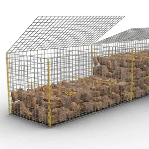Boîte de gabion 2x1x1m en treillis métallique hexagonal galvanisé, gabion en pierre, boîte de gabion / panier de gabion - Product Image 1