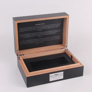 Caja de Madera de Cedro Grabada con Láser Hecha a Mano por Edream, con Forro Extraíble, Logotipo Personalizado, Forma Personalizable, para Regalo, Artesanía, Almacenamiento de Cigarros - Product Image 2