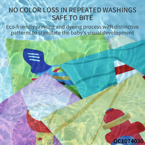 Nouveaux produits personnalisation éducation apprentissage tissu doux <span class=keywords><strong>livres</strong></span> en tissu bébé boîte à mouchoirs Montessori jouet sensoriel pour 0-6 6-12 mois - Product Image 6