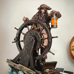 Escultura Ligera <span class=keywords><strong>de</strong></span> Fibra <span class=keywords><strong>de</strong></span> Vidrio <span class=keywords><strong>de</strong></span> Personaje Pirata con Diseño Realista para Parques Acuáticos y Parques <span class=keywords><strong>de</strong></span> Diversiones Infantiles - Product Image 4