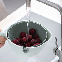 Origineel Ontwerp Nieuw Product Minimalistische Stijl Groente Fruit Wasbak Keuken Plastic Cocina Afvoerkorf