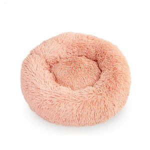 Cama de Lujo Grande y Personalizada para Perros y Gatos, Lavable, Suave y Esponjosa, con Diseño Sólido, Tipo Donut, Accesorios para Camas de Perros, Material de Piel Sintética - Product Image 6