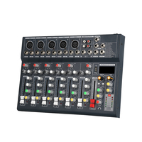 XTUGA F7 professionnel 7 canaux Mini mélangeur Audio USB Console de mixage sonore pour Studio karaoké DJ KTV montre l'éclairage vidéo en direct