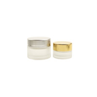 Mini contenants de baume à lèvres en verre transparent fantaisie personnalisés de 5ml 10ml 15ml pots de crème cosmétique 5g 10g 0.5oz pot de soin de la peau avec couvercle
