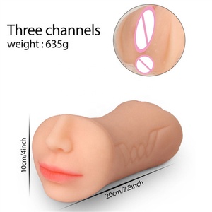 Jouets sexuels de poche pour hommes, masturbation réaliste, bouche, vagin, anus, 3 en 1, masturbateur masculin - Product Image 5