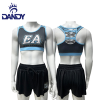 DANDY Soutien-gorge et short de sport personnalisés avec logo, service OEM, vêtements d'entraînement scintillants pour cheerleading et danse
