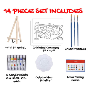 Lot de 14 dessins pratiques pour aquarelle sur toile, ensemble de <span class=keywords><strong>dessin</strong></span> artistique pour artiste, enfants, ensemble de <span class=keywords><strong>peinture</strong></span> sur toile - Product Image 3