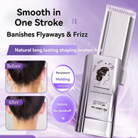 Cire coiffante en stick 20g pour cheveux, marque privée, gel lissant pour le contrôle des bords, sans résidu blanc, tenue forte, anti-frisottis, pour femmes
