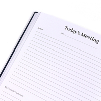 Logo personnalisé 2025-2026 A5 couverture rigide Journal cahier couture relié planificateur quotidien Agenda livre avec onglets