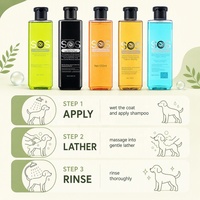 Shampoo pour chien SOS 530ml Formule hydratante et retenante d'eau pour tous les chiens Utilisation en salle de bain
