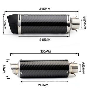 Новая выхлопная труба (средняя часть) 51 мм для мотоциклов Z300 Ninja 300 - Product Image 3