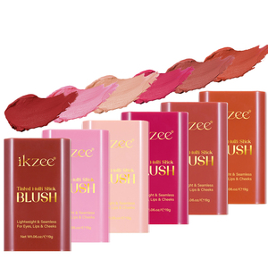 Ikzee, gran oferta, palo de rubor vegano Natural, logotipo personalizado, tinte de mejilla rosa, palo de rubor de maquillaje multiusos para mejillas, labios, cara, ojos - Product Image 5