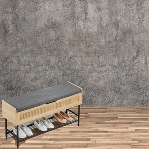Natural Rattan Brown <strong>Storage</strong> <strong>Stool</strong> Multifunctional Dumbbell <strong>Storage</strong> <strong>Stool</strong> Sturdy Metal Legs Baul <strong>Stool</strong> <strong>Storage</strong> - Product Image 6