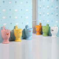 KD-K003PB en promotion, articles sanitaires pour enfants, lavabo en céramique sur pied, lavabo en céramique coloré en forme de gobelet pour salle de bain