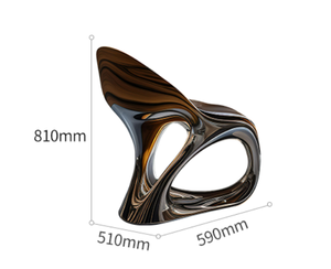 FANGYUZHENG Set di Sedie <span class=keywords><strong>da</strong></span> <span class=keywords><strong>Pranzo</strong></span> di Lusso dal Design Artistico Moderno con Esclusiva Elettrodeposizione per Arredamento Soggiorno Hotel Villa o Centro Commerciale - Product Image 6