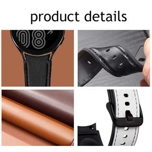 Correa de Repuesto Upro de Silicona y Cuero para Samsung Galaxy Watch 6 4/5, Brazalete para Reloj Inteligente de 42/46 mm - Product Image 4