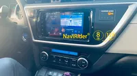 Lecteur multimédia Android 13 Autoradio Bluetooth Récepteur stéréo 8 Go de RAM Radio de voiture pour Toyota Auris 2013 Navigation GPS Tablette