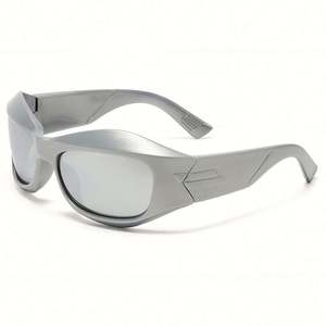 Vente en gros de lunettes de soleil sport pour femmes, tendance 2022, style œil de chat, UV400, lunettes Y2K Cyberpunk pour hommes et femmes - Product Image 5