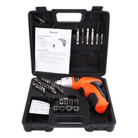 Ménage perceuse électrique ensemble d'outils de réparation Lithium Rechargeable USB en acier au carbone tournevis combinaison boîte à outils