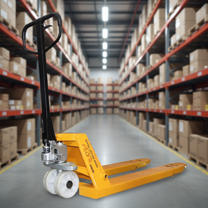 Chariot à palettes manuel RE101, chariot à palettes hydraulique robuste pour entrepôt, usine, manutention industrielle - Product Image 2