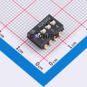 1825058-7 DIP Switch Switch Single Pole Single Throw 4 2.54mm 100mA - Product Image 1