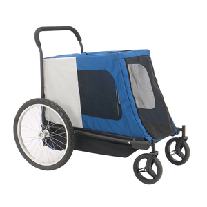 E-RIKE Dog Cat gấp xe đẩy Wagon cắm trại lưới thoáng khí có thể gập lại vật nuôi giỏ hàng với xoay bánh xe - Product Image 6