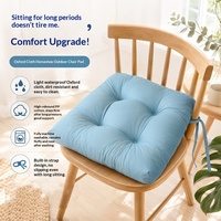 Coussin de chaise minimaliste en tissu Oxford imperméable de couleur unie, garnissage en coton PP, pour patios, jardins et sièges quotidiens