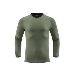 Camiseta blanca con cuello redondo para hombre al por mayor, de manga larga Camiseta deportiva para hombre, camiseta personalizada de secado rápido para hombre - Product Image 6